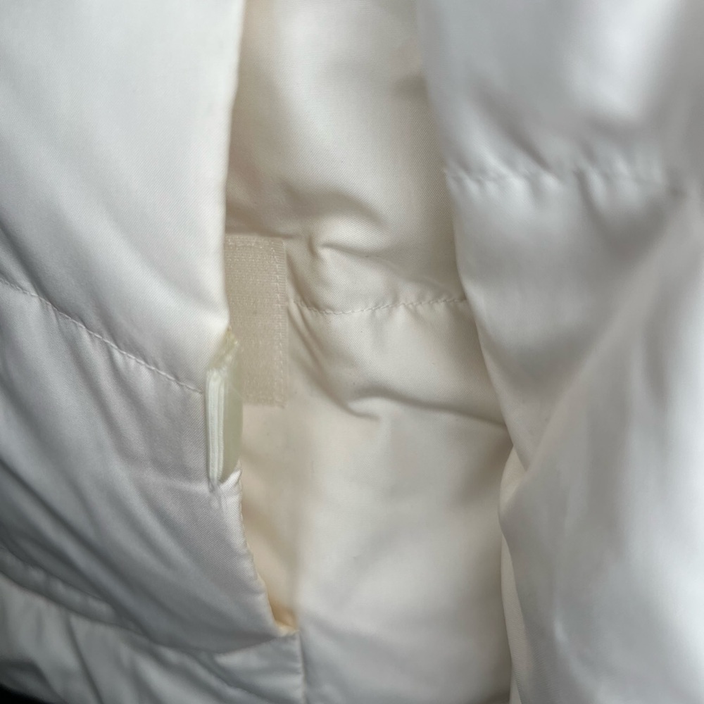 New York & Company Down Feather Filled Puffer Jacket Off White Womens Small. - Picture 3 of 10